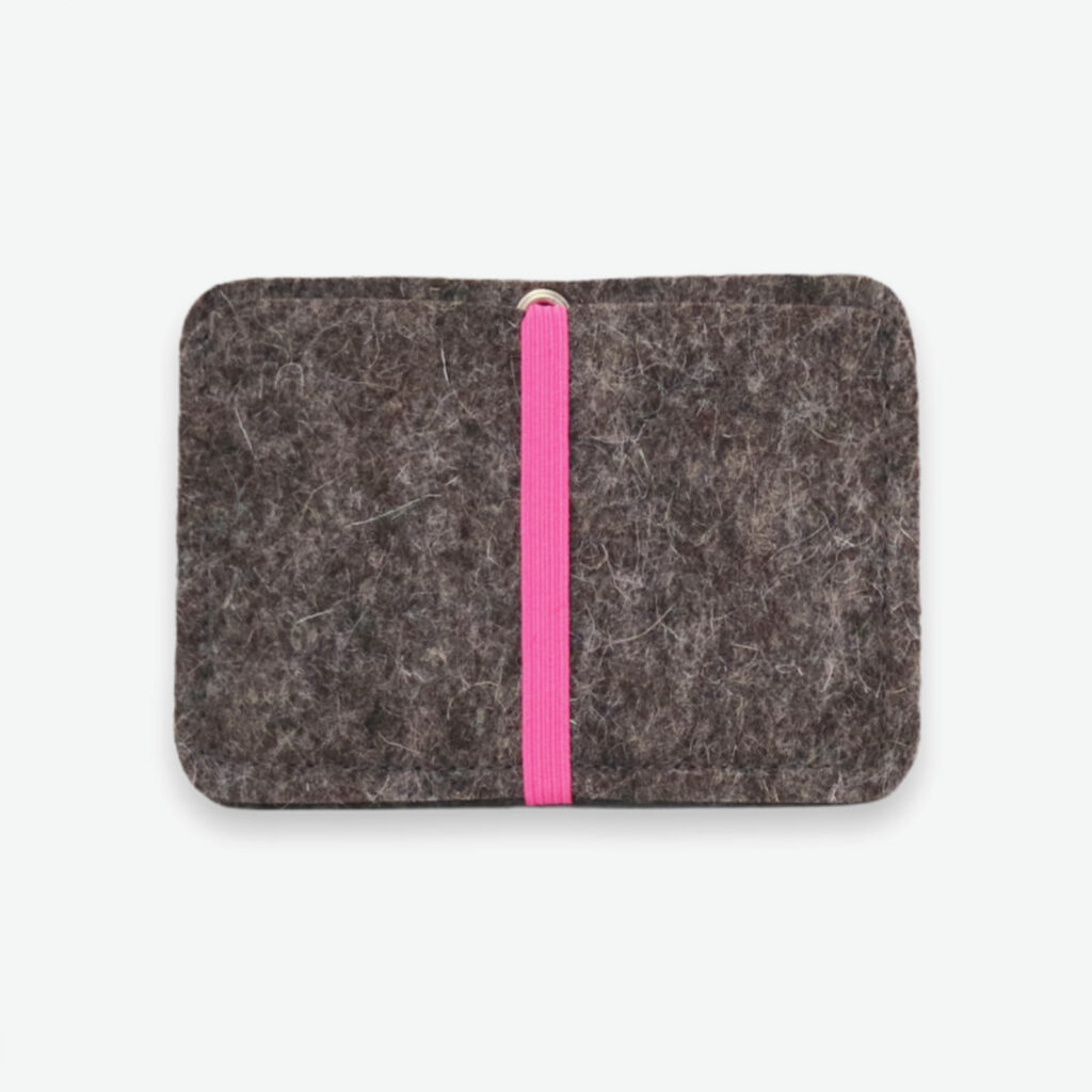 Visitenkartenetui Filz pink