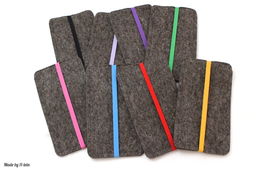 iPhone-Hüllen mit bunten Gummibändern