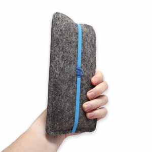 Handytasche blaues Gummiband