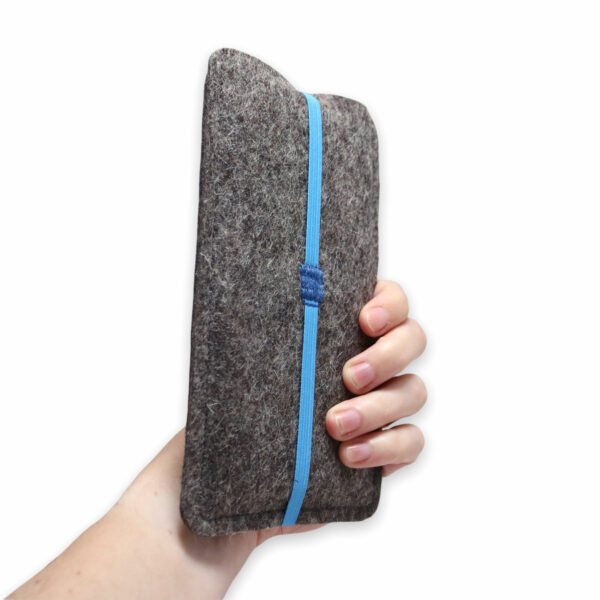Handytasche blaues Gummiband