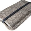 Handytasche Filz schwarzes Gummiband