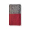 Handytasche aus Filz und Kork dunkelrot