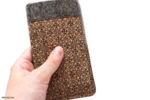 Handytasche Kork gemustert