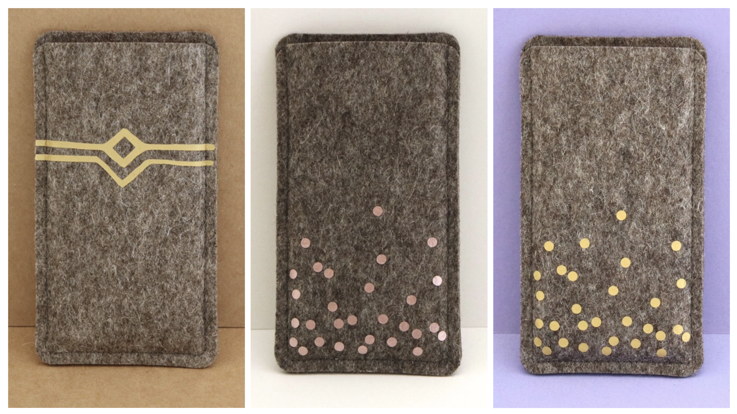 Neue Handytaschen in gold und roségold