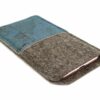 Handytasche Kork tuerkis silber 1784 1