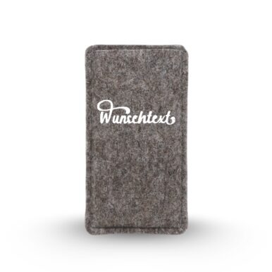 Handytasche aus Filz mit individuellem Wunschtext