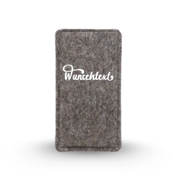 Handytasche aus Filz mit individuellem Wunschtext