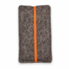 Handytasche Filz Gummiband orange