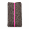 Handytasche Filz Gummiband pink