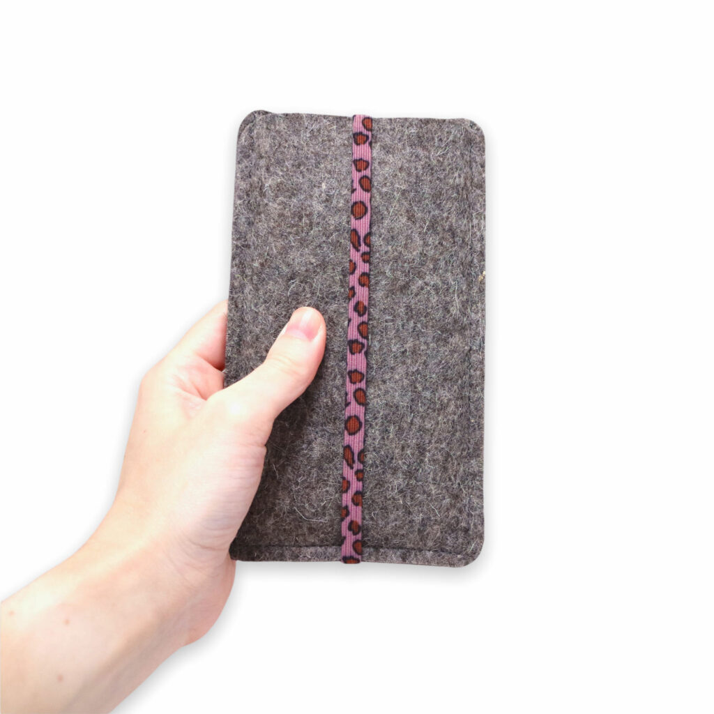 Handytasche Gummiband altrosa Leo
