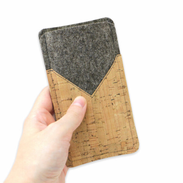 Handytasche Filz Kork