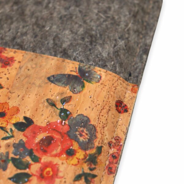 Handytasche mit Blumen Kork und Filz 6033 2