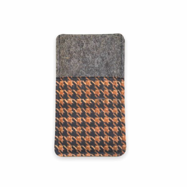 Handytasche Filz Kork Hahnentritt_6361_6051