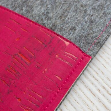 Pinke Handytasche Kork Filz
