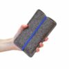 Handytasche aus Filz mit dunkelblauem Gummiband