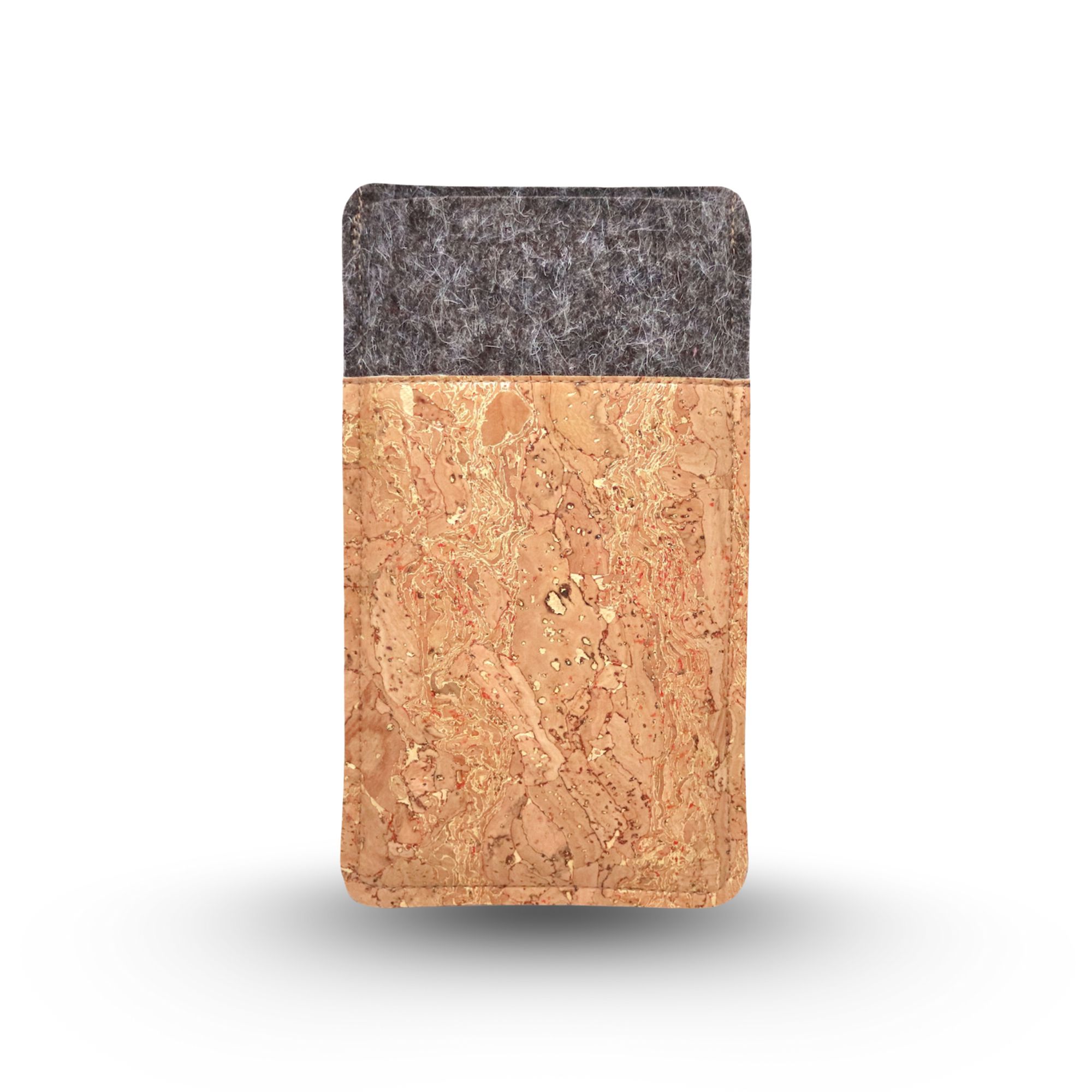 Kork Handyhülle mit goldfarbenem Muster, für Fairphone 4 – Bild 1