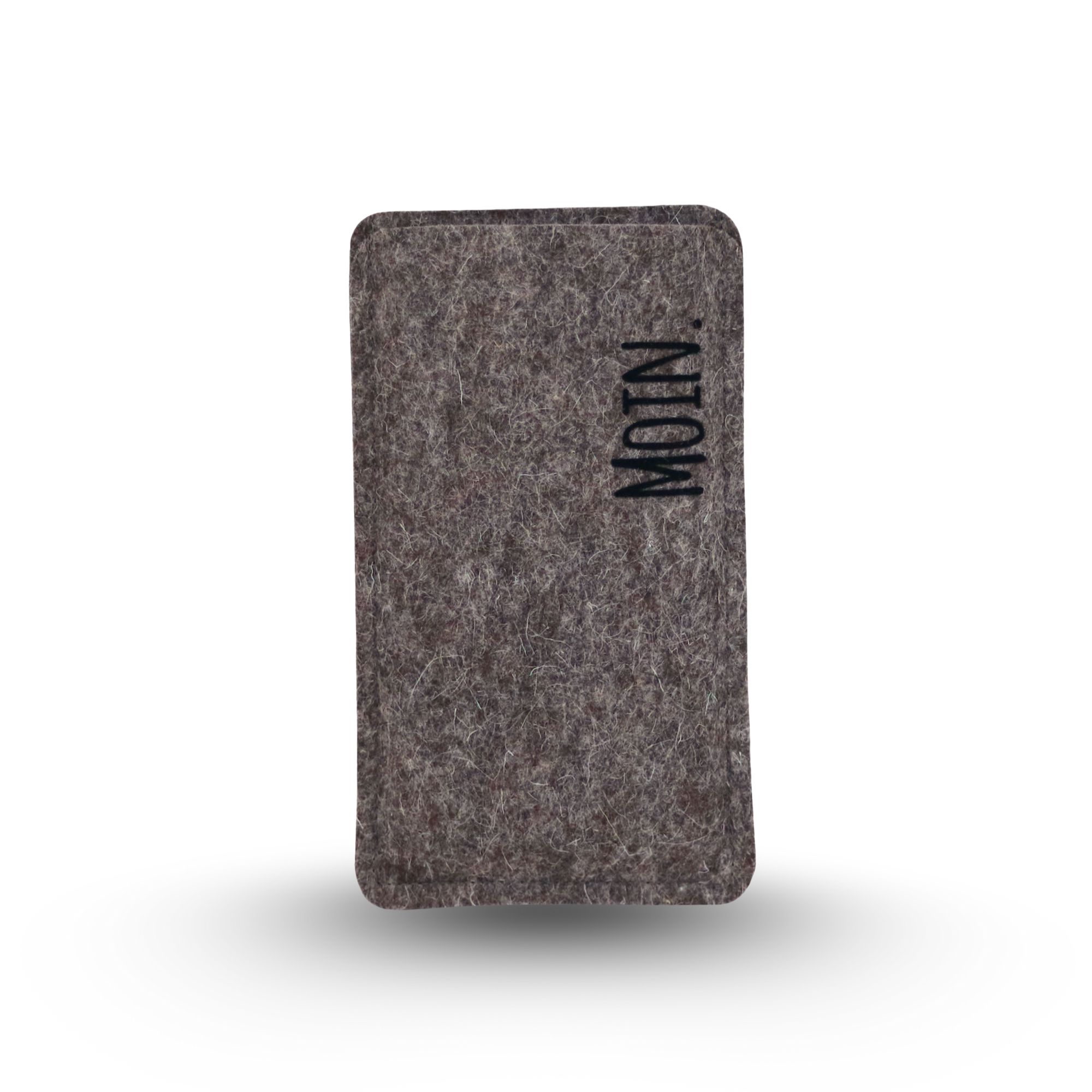 Filz Handyhülle mit aufgelocktem Text "MOIN."
