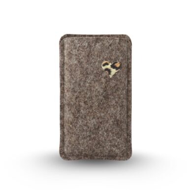 Filz Handytasche mit Leo-Herz