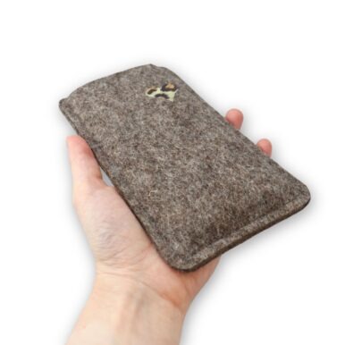 Filz Handytasche mit Leo-Herz
