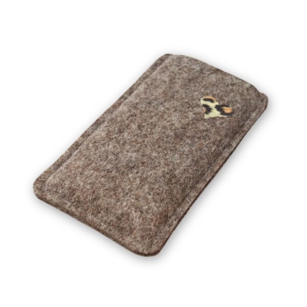 Filz Handytasche mit Leo-Herz