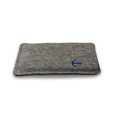 Filz Handytasche aus Wollfilz mit kleinem Anker