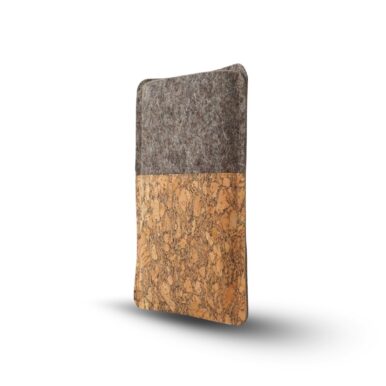 Handytasche aus Kork und Filz