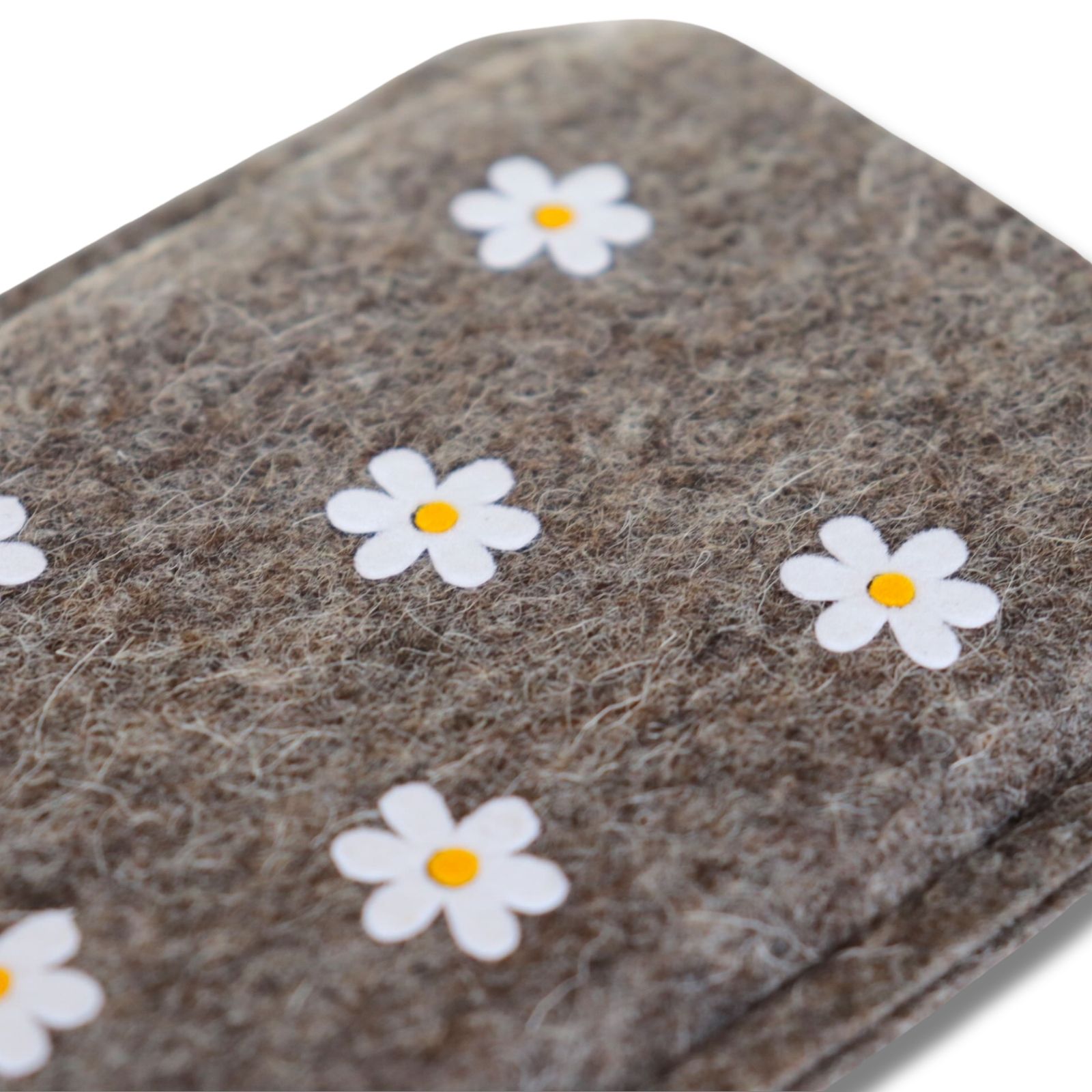 Handyhülle aus Filz mit Blumenprint