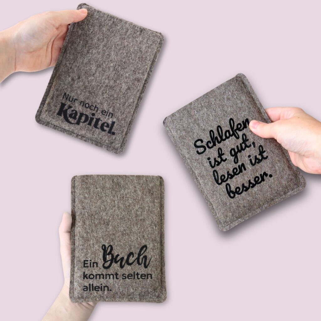 eReader Huellen Filz mit Print