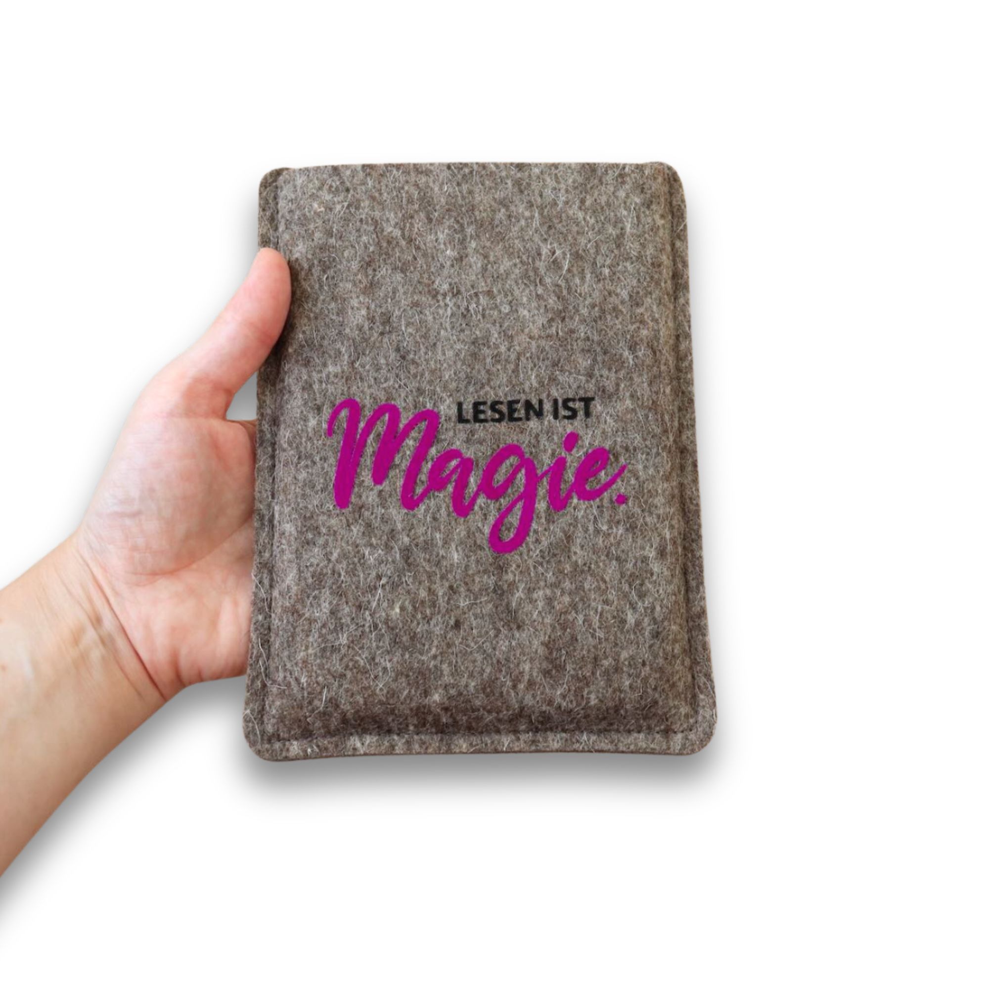 Hülle für Kindle Paperwhite aus Filz “Lesen ist Magie“ – Bild 4